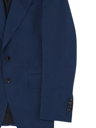 Tom Ford Single-breasted Suit In Blue