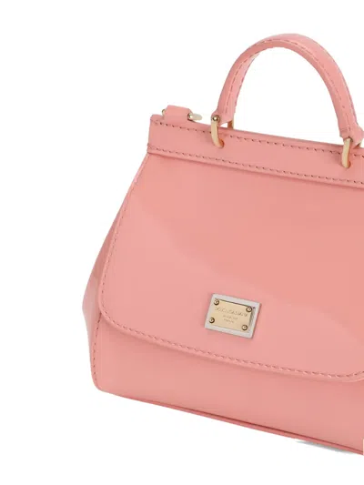 Dolce & Gabbana Sicily Top-handle Flap Tote Bag In Pink