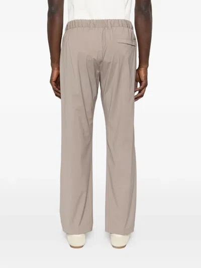 Herno Elasticated Pleated Trousers In Neutral
