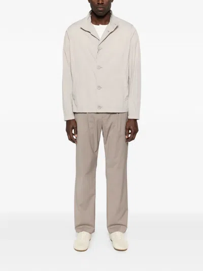 Herno Natural Polyamide Short Jacket In Neutral