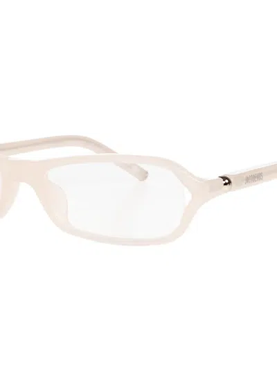 Jacquemus Full Frame Plain Mirror In Gold