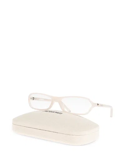 Jacquemus Full Frame Plain Mirror In Gold