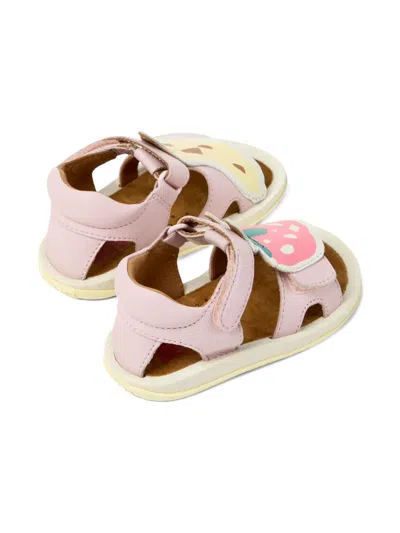 Camper Fruit Leather Sandals In Pink