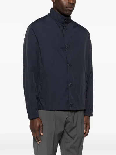 Herno Buttoned Jacket In Blue
