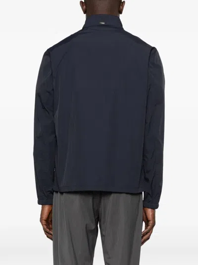 Herno Buttoned Jacket In Blue