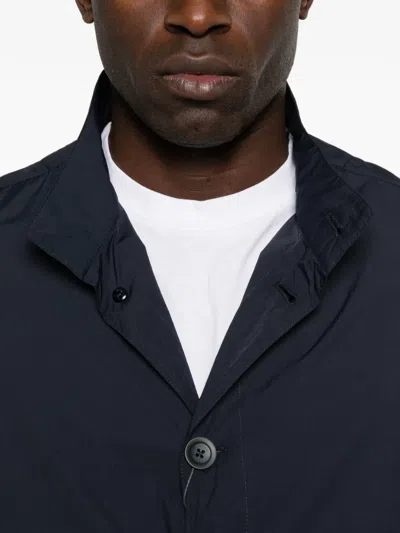 Herno Buttoned Jacket In Blue