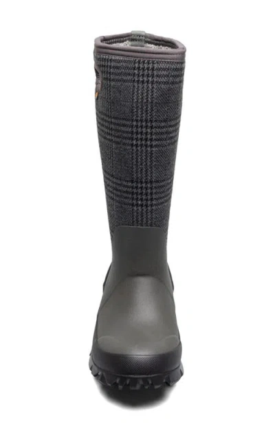 Bogs Whiteout Faded Waterproof Boot In Black