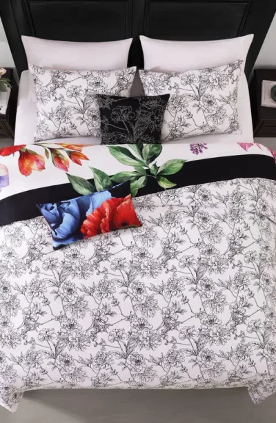 Bebejan Petal Portrait Comforter Set In Multi