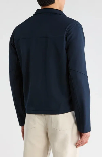 Carbon + Craft Bonded Woven Jacket In Blue