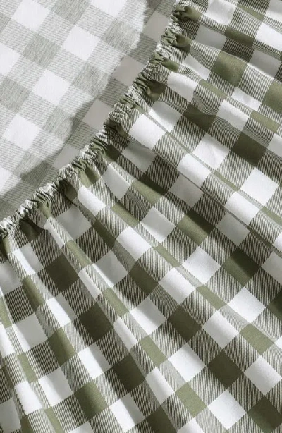 Eddie Bauer Preston Check Cotton Percale Sheet Set In Green