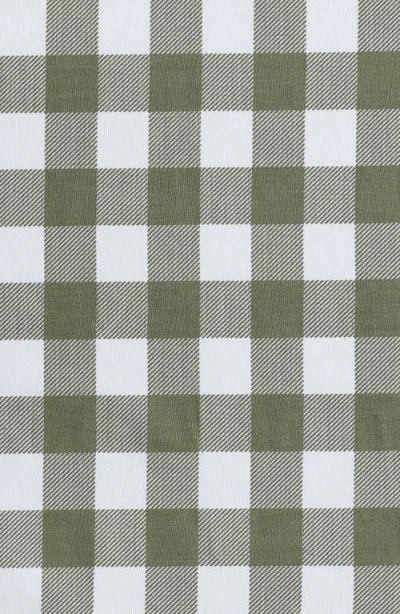 Eddie Bauer Preston Check Cotton Percale Sheet Set In Green