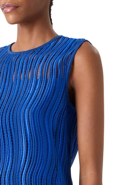 Akris Techno Lace Top In Blue