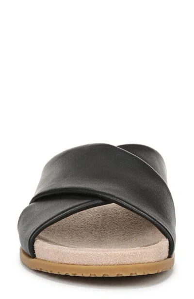 Vionic Etna Crossover Slide Sandal In Black