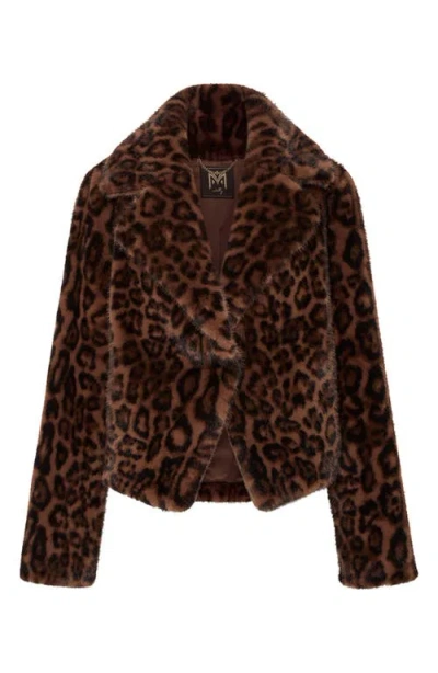 Milly Arya Leopard-print Faux Fur Jacket In Animal Print