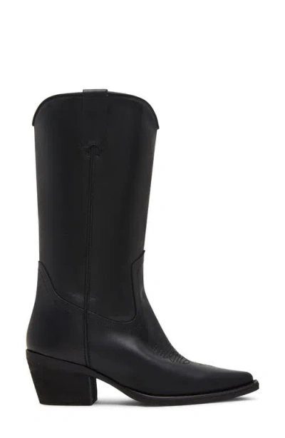 Steve Madden Albany Western Boot In Black