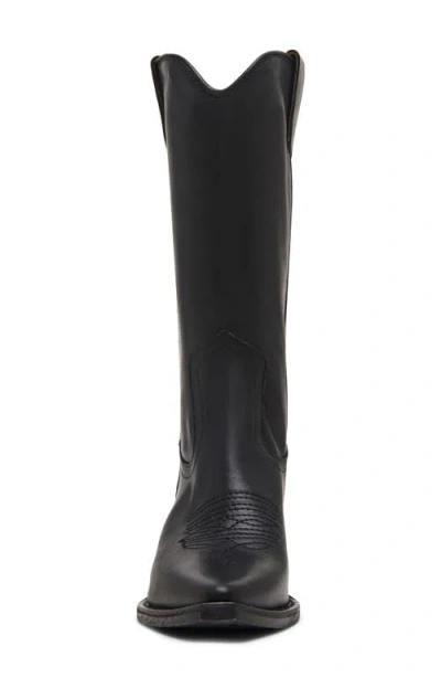 Steve Madden Albany Western Boot In Black