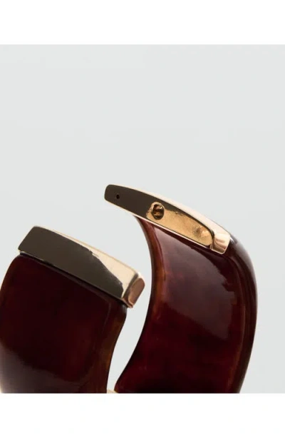Mango Rigid Bracelet In Brown