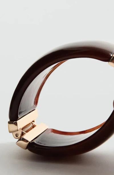 Mango Rigid Bracelet In Brown