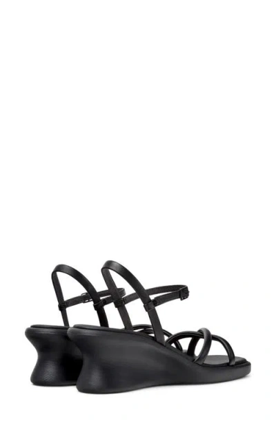 Camper Louise Wedge Sandal In Black