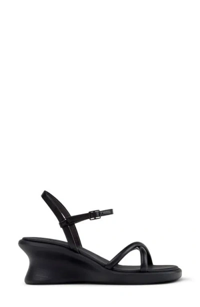 Camper Louise Wedge Sandal In Black