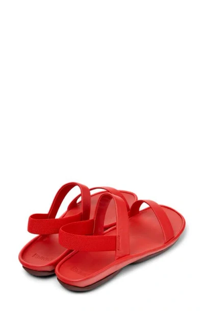 Camper Right Isla Elastic Strap Sandals In Red