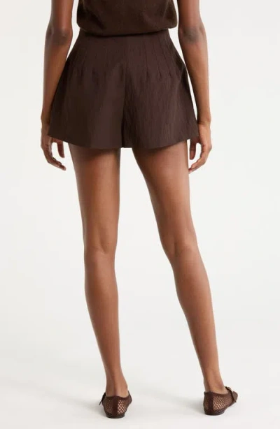 Staud Magpie Shorts In Brown