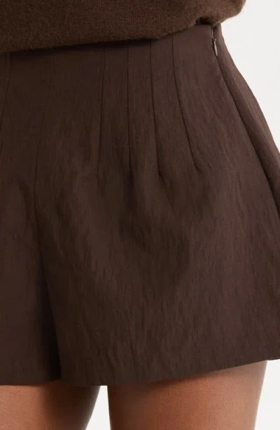Staud Magpie Shorts In Brown