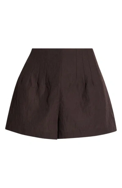 Staud Magpie Shorts In Brown