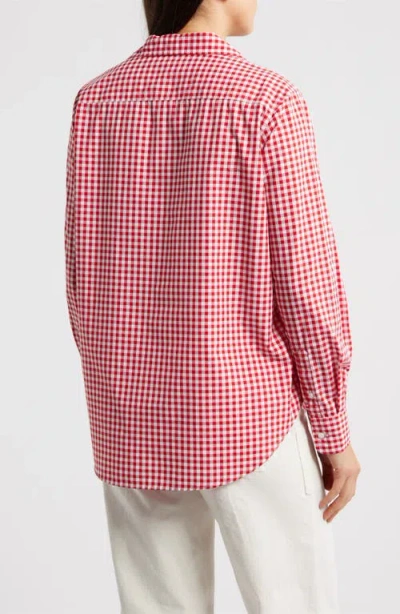 Frank & Eileen Eileen Relaxed Button-up Shirt In Red