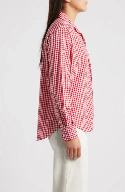 Frank & Eileen Eileen Relaxed Button-up Shirt In Red