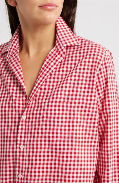 Frank & Eileen Eileen Relaxed Button-up Shirt In Red