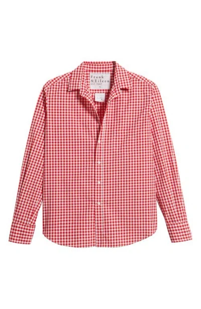 Frank & Eileen Eileen Relaxed Button-up Shirt In Red