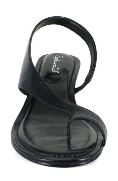 Splendid Helen Toe Loop Sandal In Black