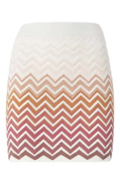 Missoni Chevron-pattern Mini Skirt In Multi