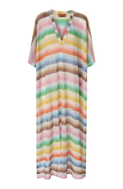 Missoni Zigzag Knitted Beach Cover-up In Multi