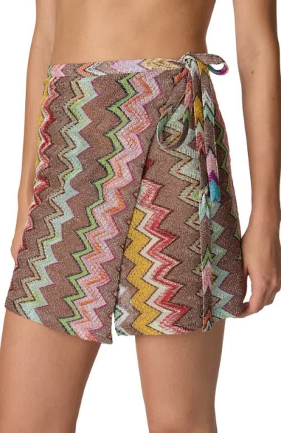Missoni Lurex Skirt With Iconic Multicolor Motif