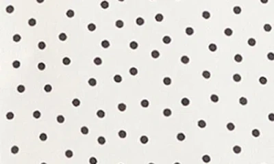 Mango Dot Print Button-up Shirt In White