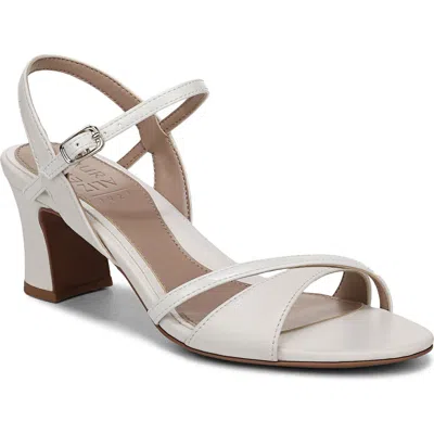 Naturalizer Trey Ankle Strap Sandal In White