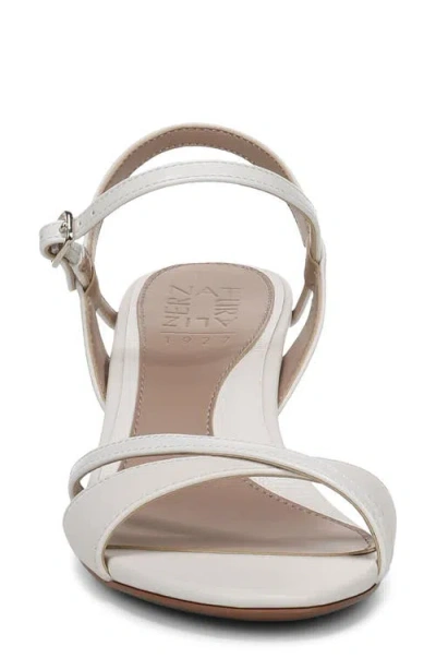 Naturalizer Trey Ankle Strap Sandal In White