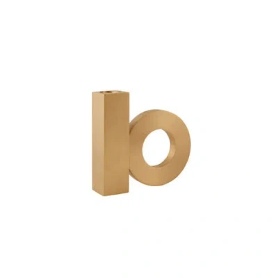 Oyoy Baari Solid Brass Candleholder In Multi