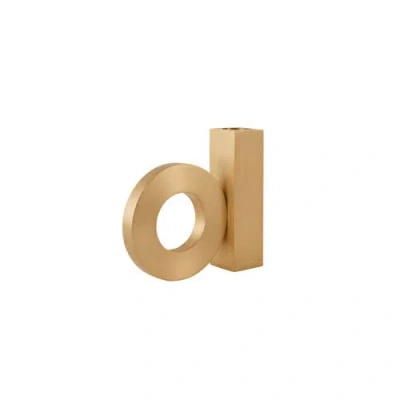 Oyoy Baari Solid Brass Candleholder In Multi