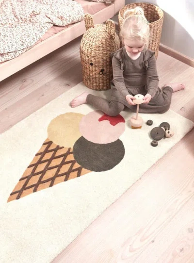 Oyoy Ice Cream Tufted Rug In Multi