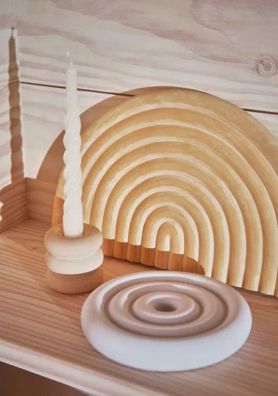 Oyoy Savi Ceramic Candleholder In Multi