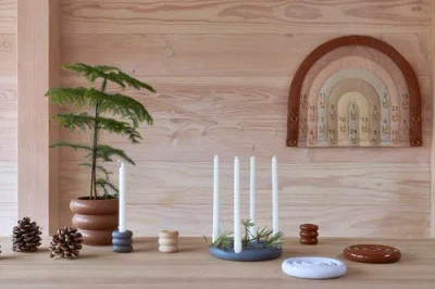 Oyoy Savi Advent Candleholder In Multi