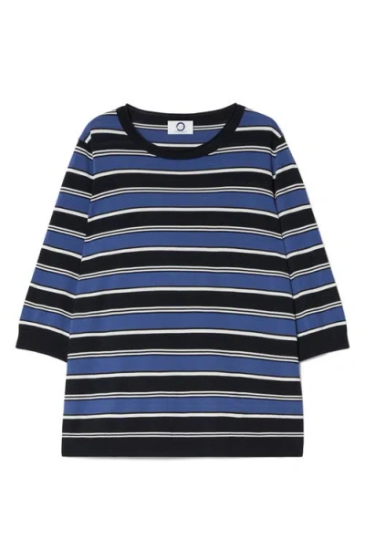 Marina Rinaldi Stripe Sweater In Multi