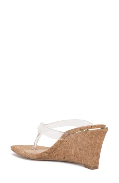 Vince Camuto Cianna Thong Wedge Sandals In Multi