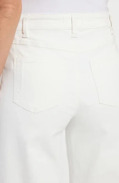 Lyssé Lysse Iris Flat Front Wide Leg Jeans In White