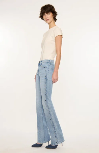 Kancan Linda Mid Rise Bootcut Jeans In Multi