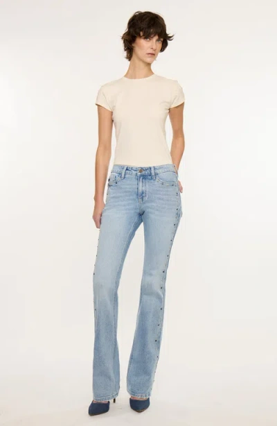 Kancan Linda Mid Rise Bootcut Jeans In Multi