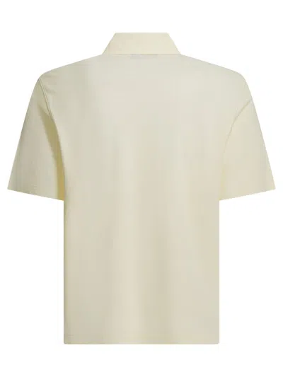 Ami Alexandre Mattiussi White Polo Shirt With Adc Patch Logo In Cotton Uomo In White